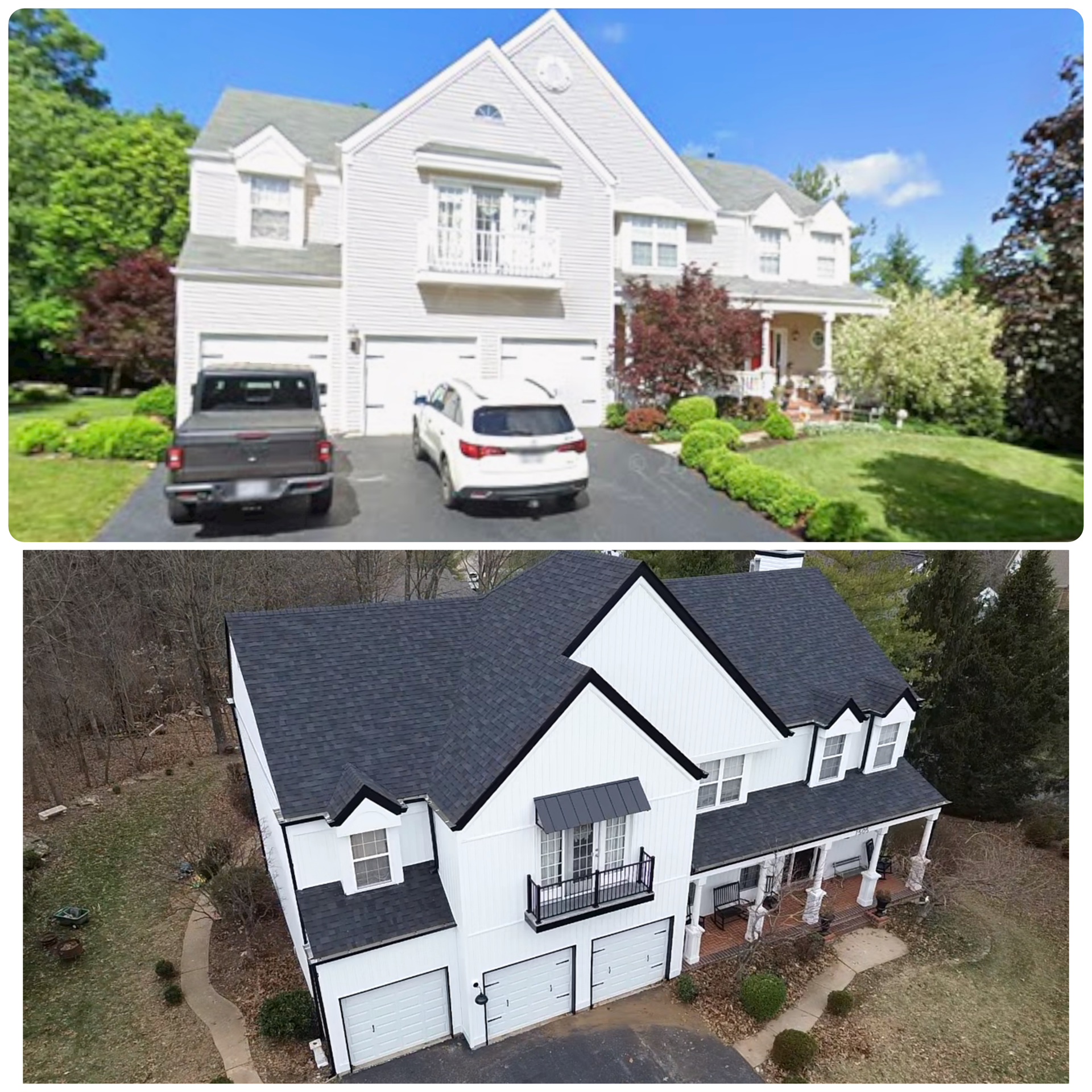 Storm damage siding and roofing restoration project in Arnold MO