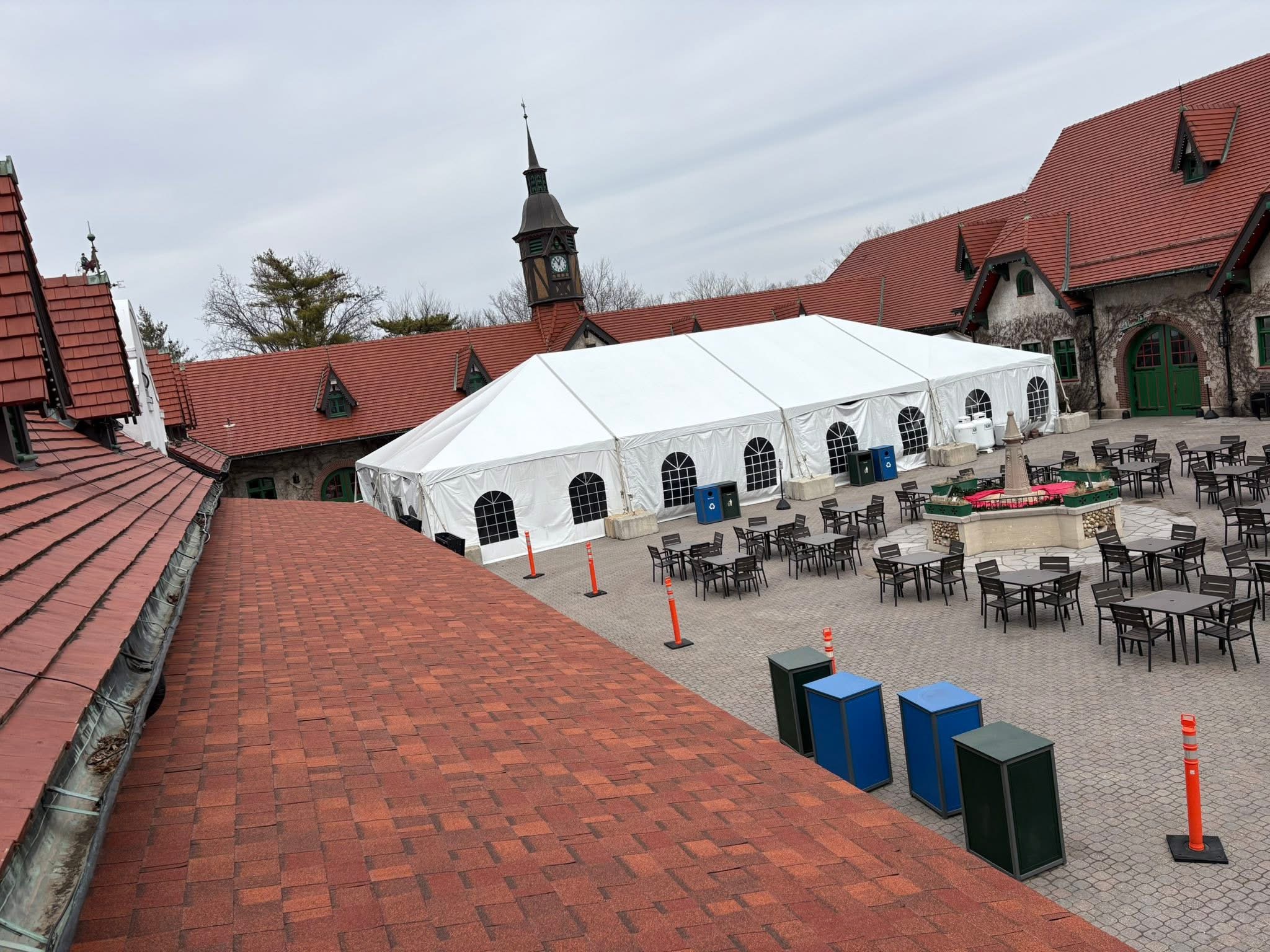 Completed historic tile roof restoration project in St. Louis MO