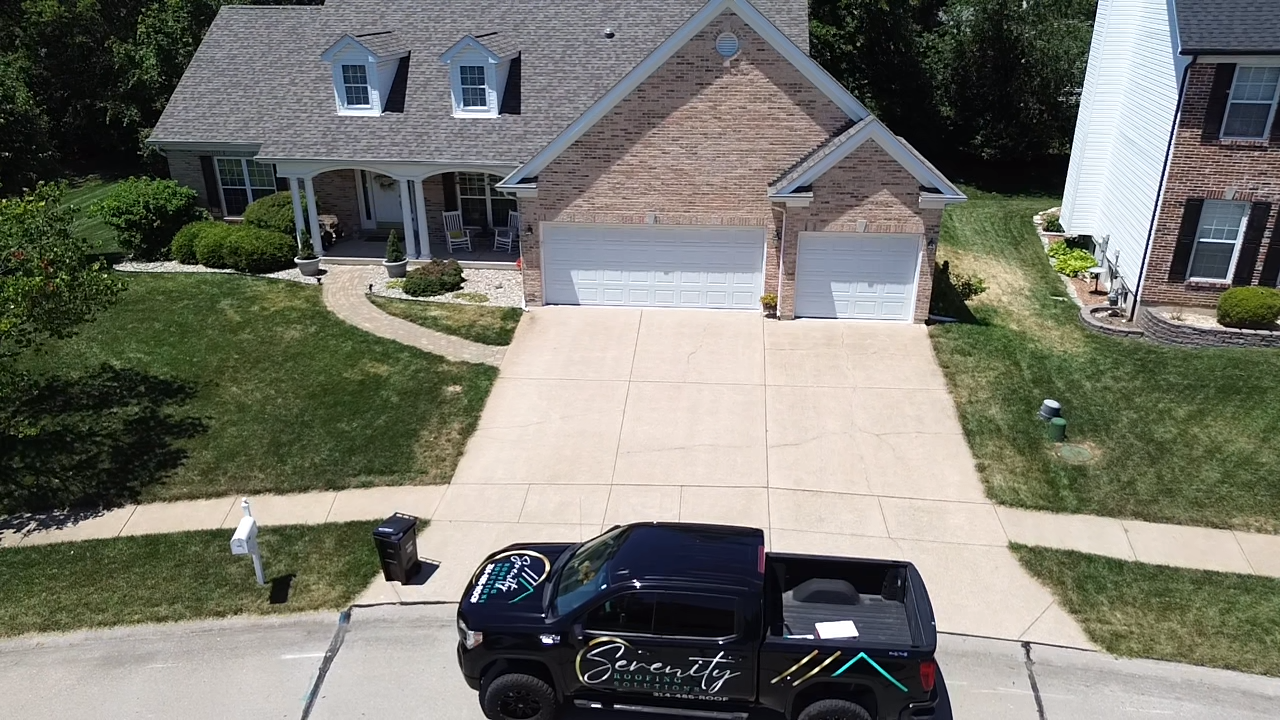 Completed roof replacement in Chesterfield MO